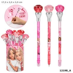 TOPModel Pen Met Diamant Licht One Love - LED