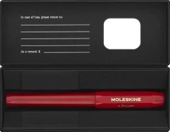 Moleskine Balpen Kaweco Rood Herbruikbaar - 1.0 Mm - Blauwe Inkt -Kantoor Artikelen product 1009311