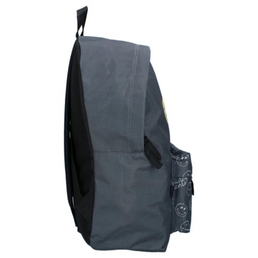 Smiley World Rugzak Fun Times Grijs - 43x14x30 Cm 2 Smiley World Rugzak Fun Times Grijs - 43x14x30 Cm - Afbeelding 2