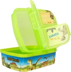 Dino World Brooddoos XL 15x6.5x18 Cm 10 Dino World Brooddoos XL 15x6.5x18 Cm -Kantoor Artikelen product 1023002