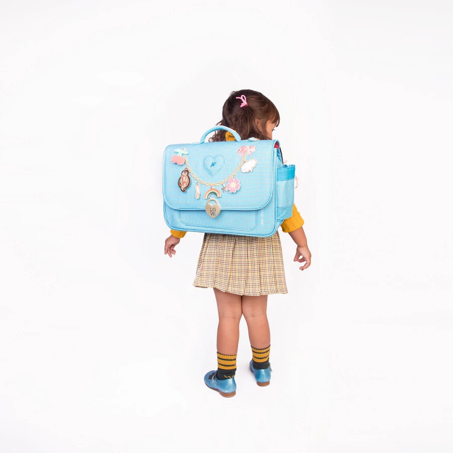 Jeune Premier Boekentas It Bag Mini 9 L Vichy Love Blue - 32x26.5x10 Cm 6 Jeune Premier Boekentas It Bag Mini 9 L Vichy Love Blue - 32x26.5x10 Cm - Afbeelding 6