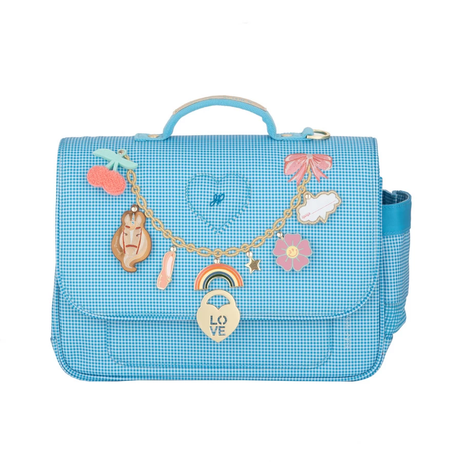 Jeune Premier Boekentas It Bag Mini 9 L Vichy Love Blue - 32x26.5x10 Cm 1 Jeune Premier Boekentas It Bag Mini 9 L Vichy Love Blue - 32x26.5x10 Cm