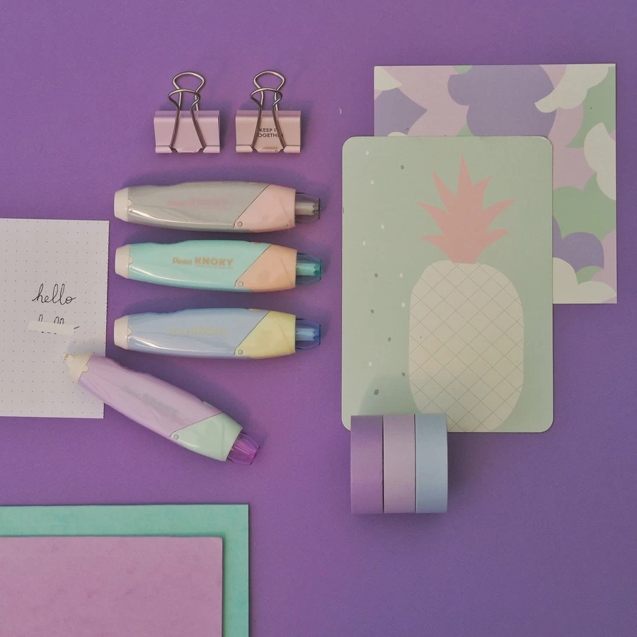 Pentel Correctie Roller Knoky Pastel Grijs - 5 Mm X 6 M 3 Pentel Correctie Roller Knoky Pastel Grijs - 5 Mm X 6 M - Afbeelding 3