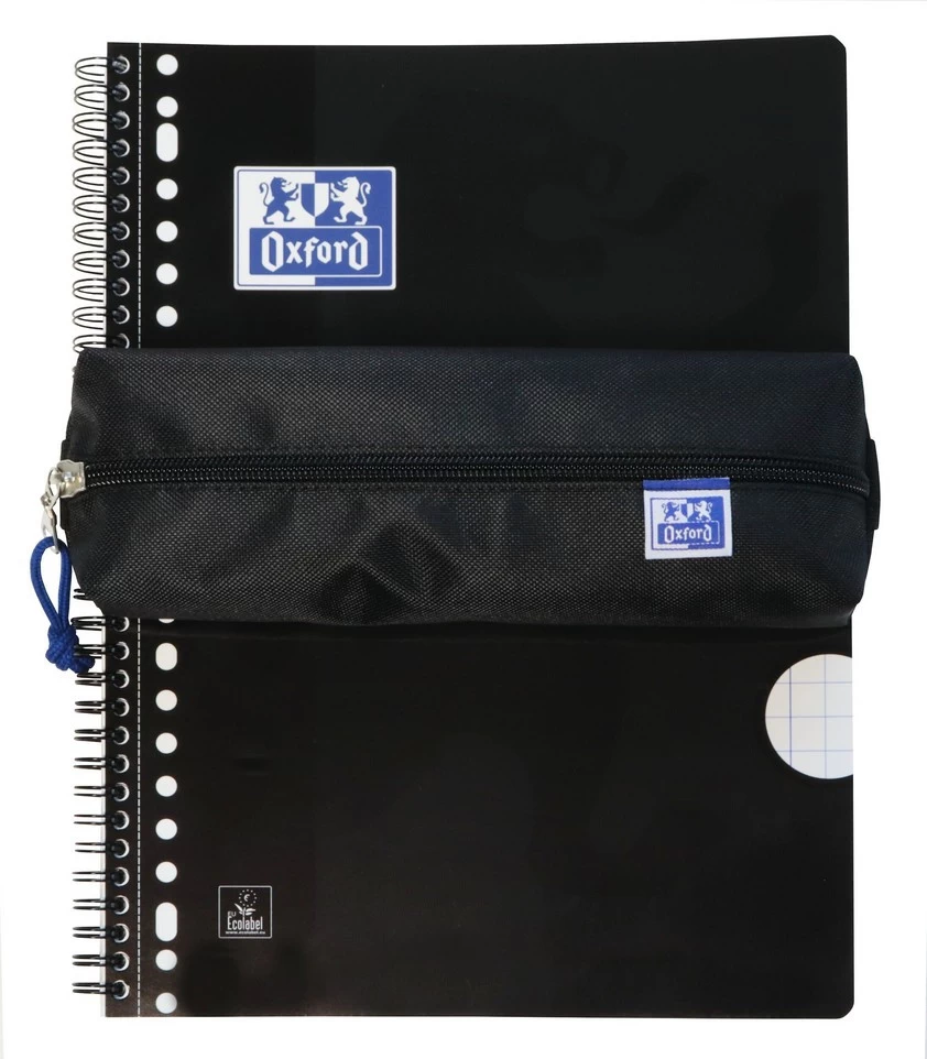 Oxford Pennenzak Kangoo Zwart - 23x5 Cm 2 Oxford Pennenzak Kangoo Zwart - 23x5 Cm - Afbeelding 2
