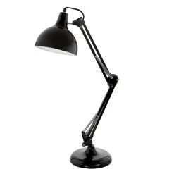 Eglo Borgillio Bureaulamp Zwart E27 Socket