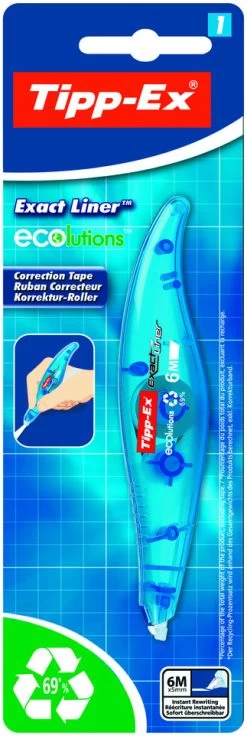 Bic Tipp-Ex Exact Liner Ecolutions 6m Correctietape - Blister