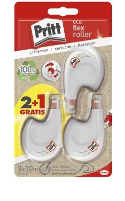 Pritt Correct-It Roller ECO Flex - 4.2mm X 10m - 2+1 Gratis - Blister