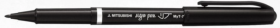 Uni-Ball Balpen Sign Pen Zwart 1 Uni-Ball Balpen Sign Pen Zwart