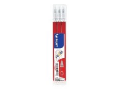 Pilot FriXion Refill BLS-FR10-S3 1 Mm Rood - 3 Stuks - Breed - Ballclicker