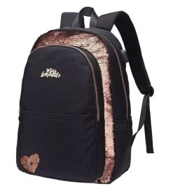 Miss Lemonade Rugzak Black Sequins 32x14x44cm
