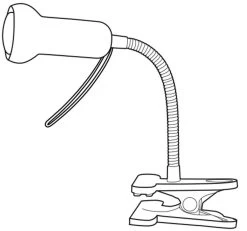 Eglo Fabio Bureaulamp Met Klem Wit 1x E27 Socket -Kantoor Artikelen product 744729