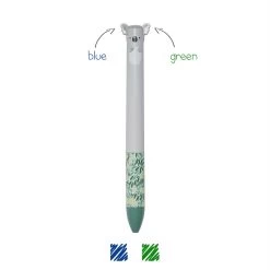 Legami Click & Clack Balpen Koala Met 2 Kleuren - Blauwe/Groene Inkt
