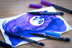 Sakura Koi Brushpen Met Penseelpunt Set 6 Stuks - Galaxy -Kantoor Artikelen product 764869