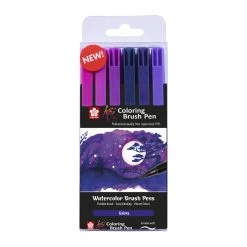 Sakura Koi Brushpen Met Penseelpunt Set 6 Stuks - Galaxy