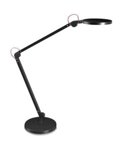 Alba™ Alba Giant Bureau Lamp Zwart Met Aanraakgevoelige Schakelaars