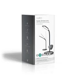 Nedis Bureaulamp LED Zwart + QI Oplader Met Dimfunctie -Kantoor Artikelen product 822186