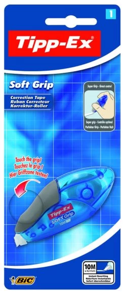 Bic Tipp-Ex Soft Grip 10m Correctietape Blister