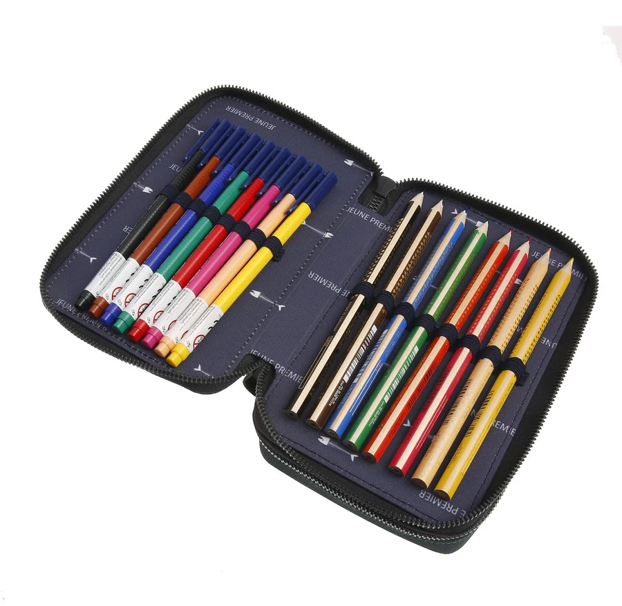 Jeune Premier Pennenbox Gevuld Monte Carlo - 20x7x12.5 Cm - 2 Vakken 2 Jeune Premier Pennenbox Gevuld Monte Carlo - 20x7x12.5 Cm - 2 Vakken - Afbeelding 2