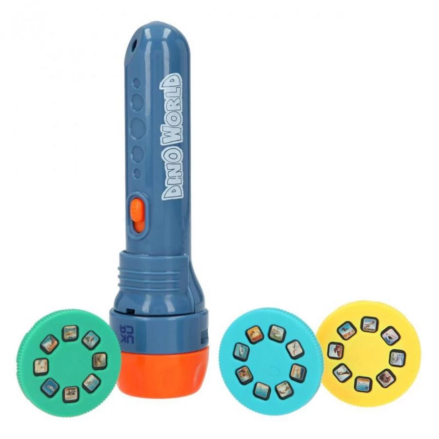 Dino World Zaklamp Met Plaatjes 2 Dino World Zaklamp Met Plaatjes - Afbeelding 2