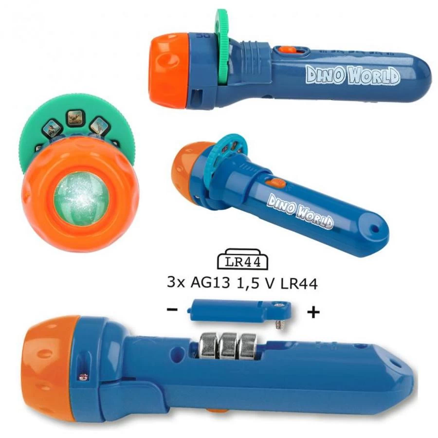 Dino World Zaklamp Met Plaatjes 4 Dino World Zaklamp Met Plaatjes - Afbeelding 4
