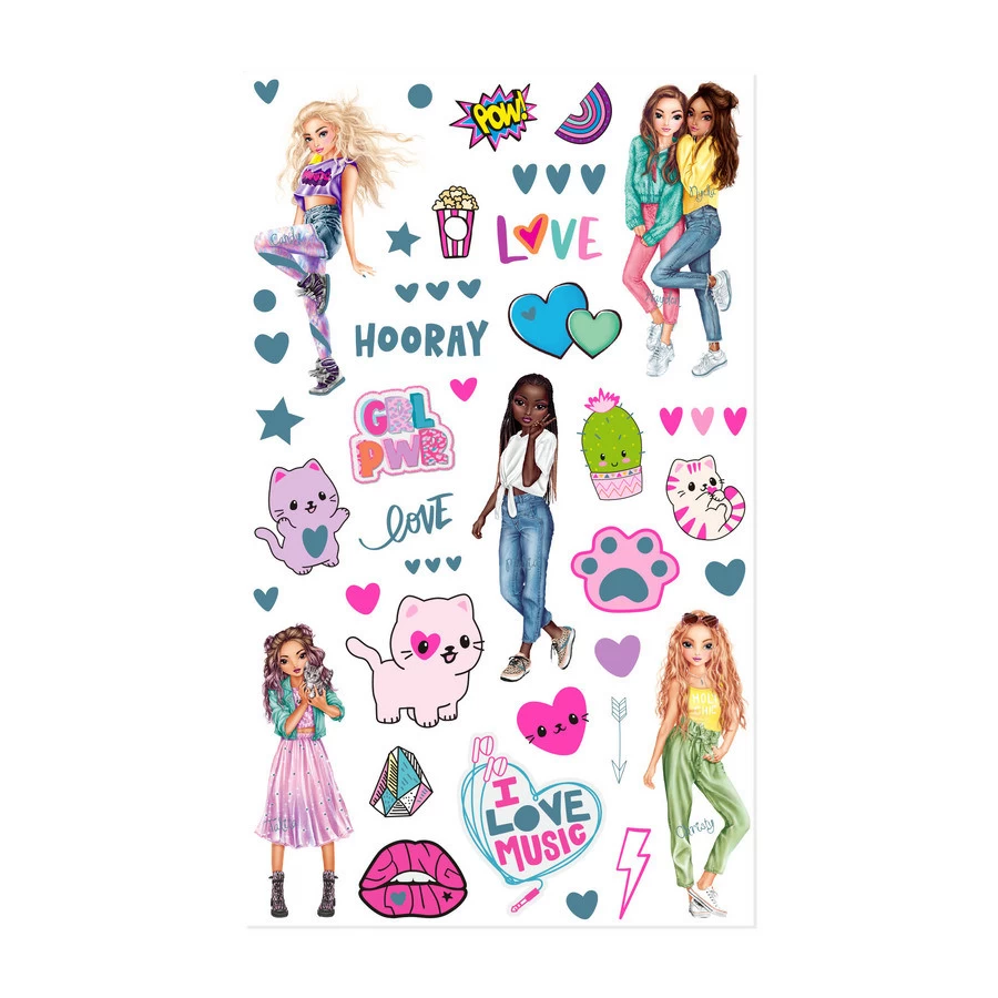 TOPModel Kleurboek Neon Doodle Met Neon Stiften 6 TOPModel Kleurboek Neon Doodle Met Neon Stiften - Afbeelding 6