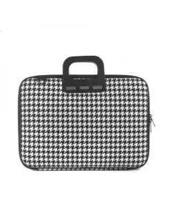 Bombata Pied De Poule Laptop Case 15.6" Black