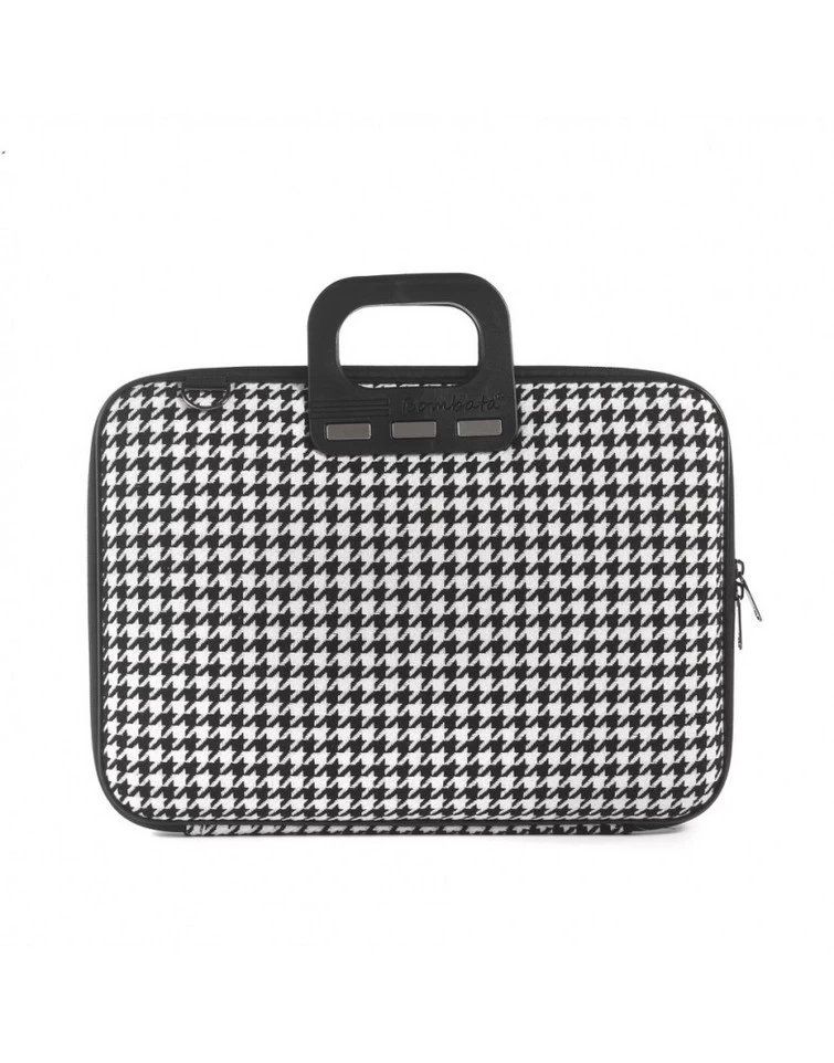 Bombata Pied De Poule Laptop Case 15.6" Black 1 Bombata Pied De Poule Laptop Case 15.6" Black