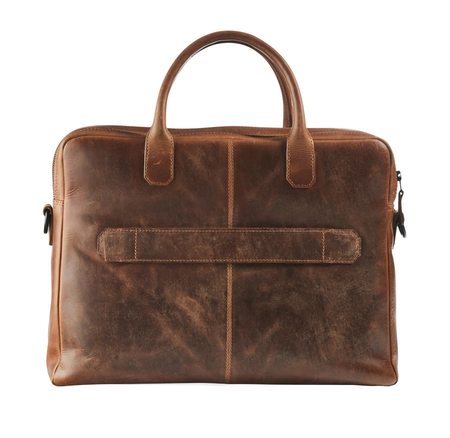 Maverick Business Tas The Original Large Bruin - Leder - Met Laptopvak 15.6" 3 Maverick Business Tas The Original Large Bruin - Leder - Met Laptopvak 15.6" - Afbeelding 3
