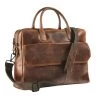 Maverick Business Tas The Original Large Bruin - Leder - Met Laptopvak 15.6"
