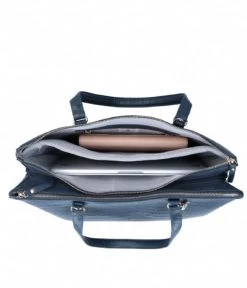 LouLou Laptoptas 15" Classy Croc Dark Blue - 43x14x28 Cm -Kantoor Artikelen product 914526