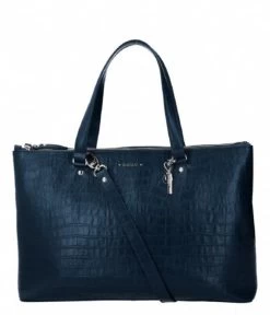 LouLou Laptoptas 15" Classy Croc Dark Blue - 43x14x28 Cm