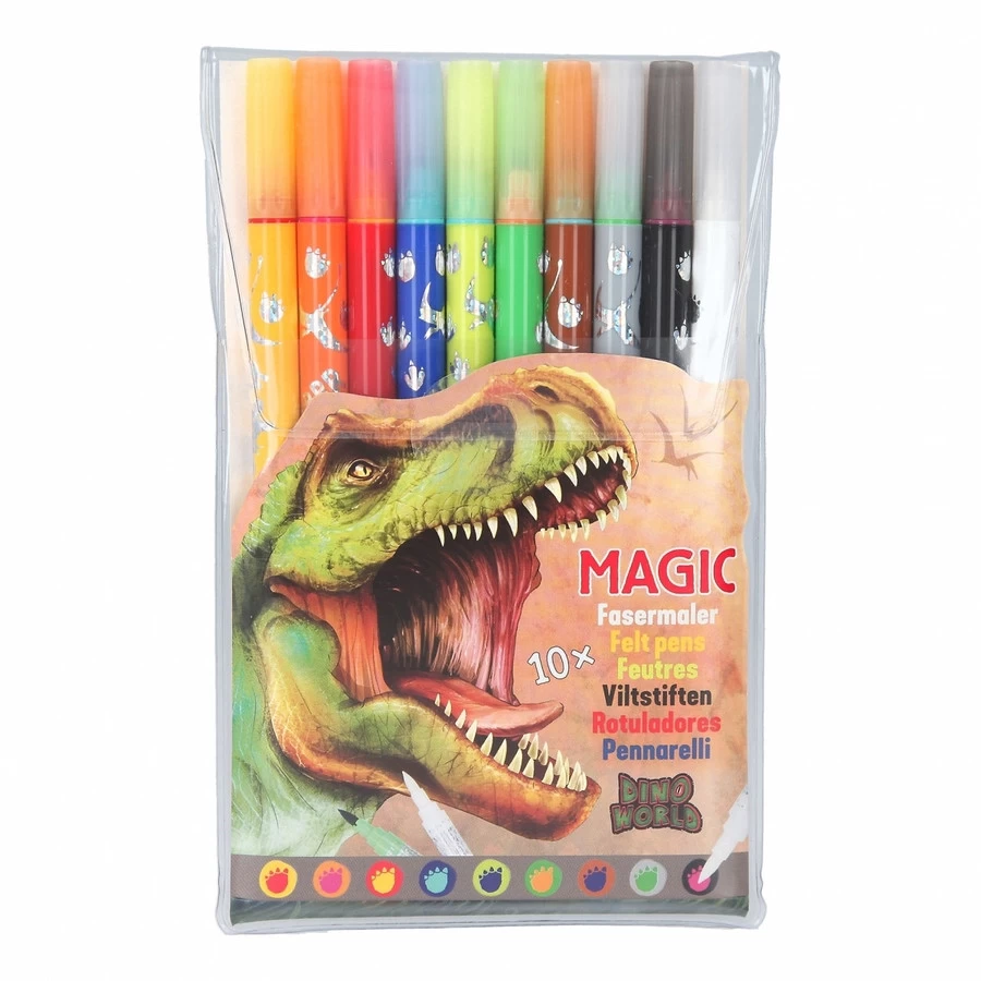 Dino World Magic Dubbele Stiften 10 Stuks 2 Dino World Magic Dubbele Stiften 10 Stuks - Afbeelding 2