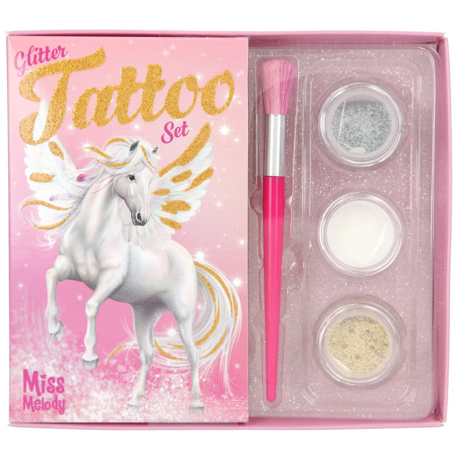 Miss Melody Tatoeage Set Glitter 1 Miss Melody Tatoeage Set Glitter
