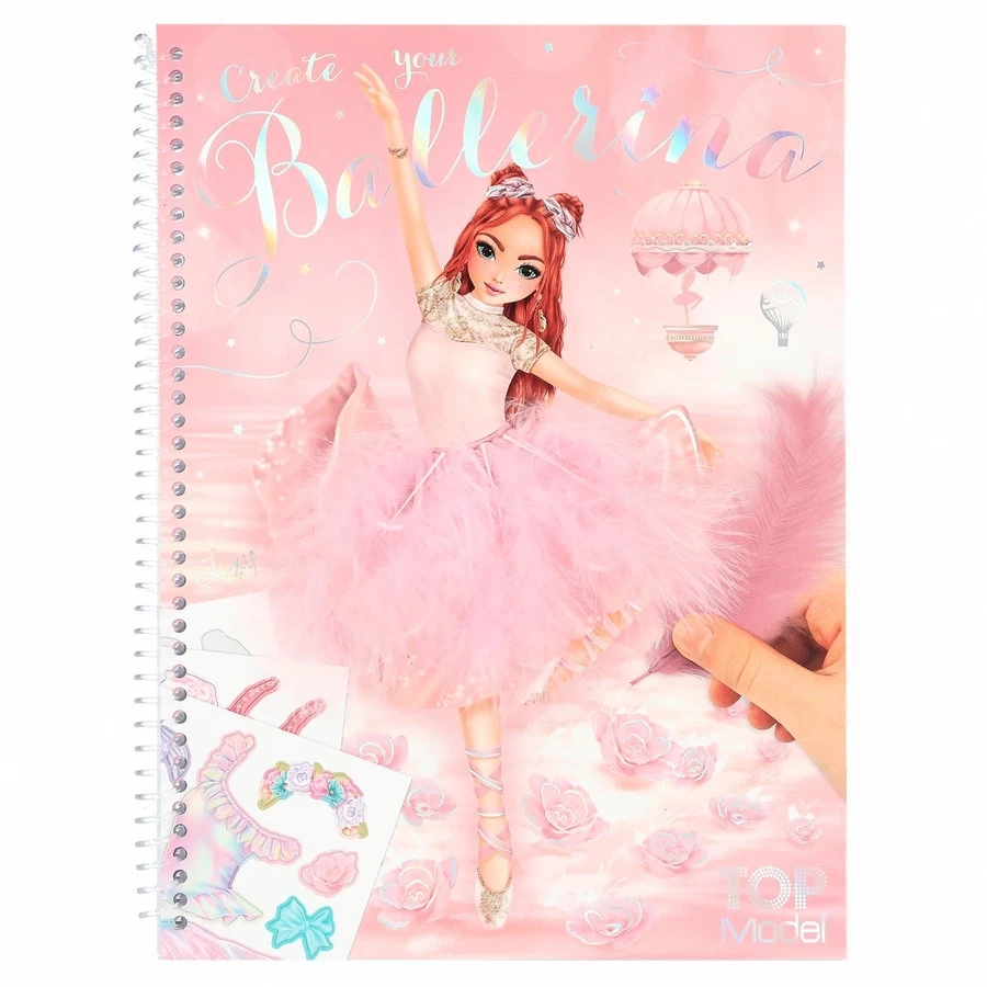 TOPModel Create Your TOPModel Kleurboek Ballet - Met Stickers 2 TOPModel Create Your TOPModel Kleurboek Ballet - Met Stickers - Afbeelding 2