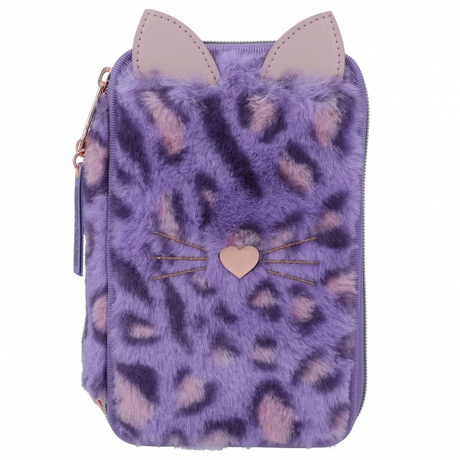 TOPModel Pennenbox Lilac Leo Love 3-vaks 2 TOPModel Pennenbox Lilac Leo Love 3-vaks - Afbeelding 2