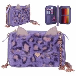 TOPModel Pennenzak Lilac Leo Love 2-vaks