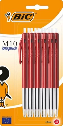 Bic M10 Balpen Medium Original Rood 10 Stuks