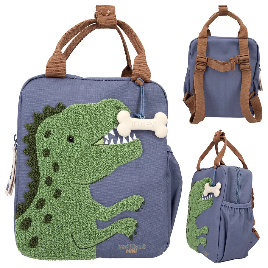 Dino World Rugzak Dino Mini Blauw 1 Dino World Rugzak Dino Mini Blauw