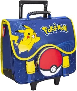 Pokemon Boekentas Trolley 2 Vakken 40x16x41 Cm -Kantoor Artikelen product 984149