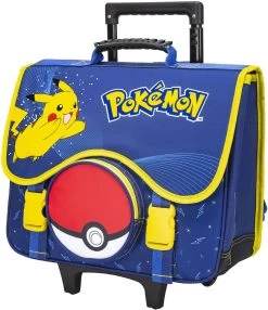 Pokemon Boekentas Trolley 2 Vakken 40x16x41 Cm