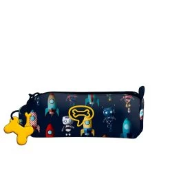 STONES And BONES Pennenzak Oregon 2.0 Space Invaders - Indigo - 20x7x7 Cm