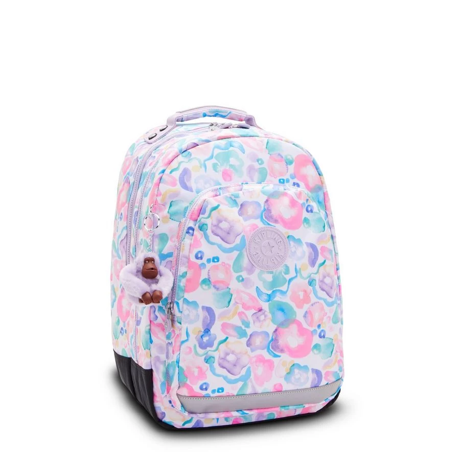 Kipling Rugzak Class Room 28 L Aqua Flowers - 29x24x43 Cm 1 Kipling Rugzak Class Room 28 L Aqua Flowers - 29x24x43 Cm