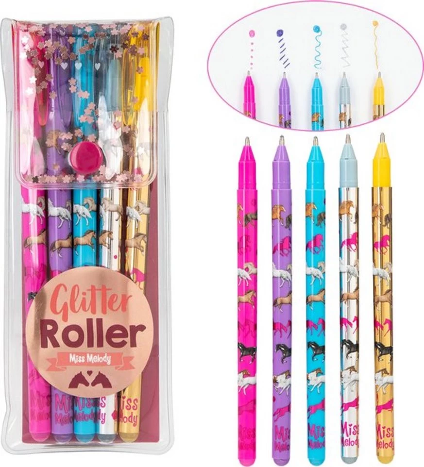 Miss Melody Glitter Gelpen 1 Miss Melody Glitter Gelpen